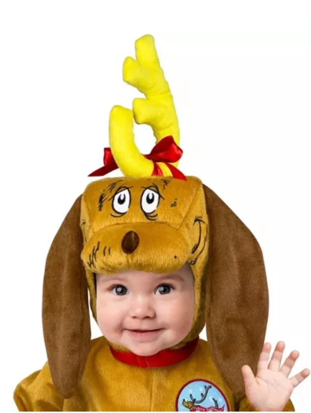 Dr. Seuss Infant Max Christmas Costume Jumpsuit Brown Size 12-18 Months